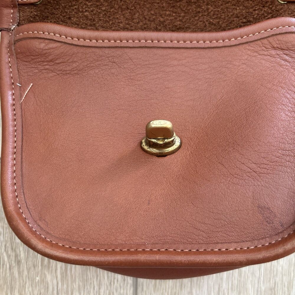 Vintage Coach Everett Bag Purse British Tan Glove Tanned Leather Y2K Retro 80s - Picture 8 of 11